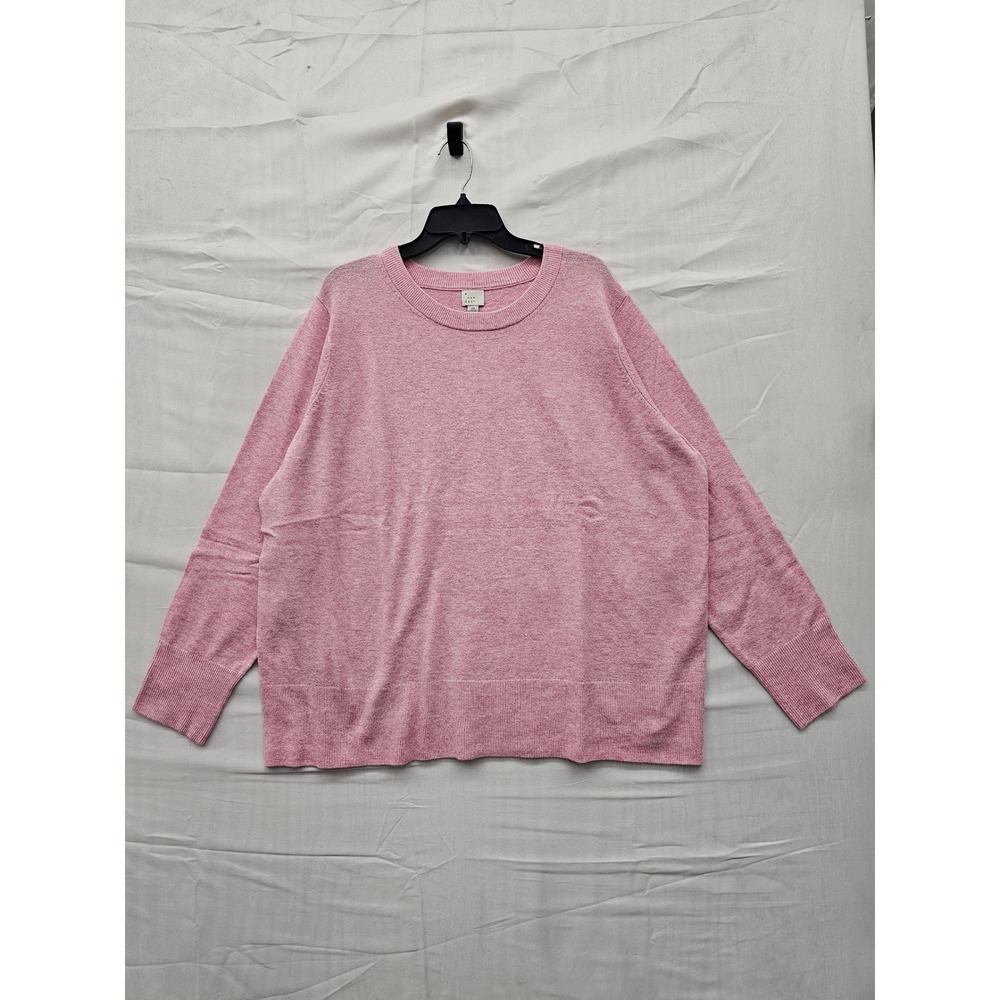 A New Day Womens Mauve Pink Crewneck Sweater 2X‎ PID-355XR7 Long Sleeve Pullover